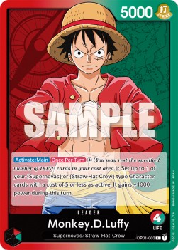 Monkey.D.Luffy (OP01-003) (V.1) - Romance Dawn (Leader) [OP01-003]