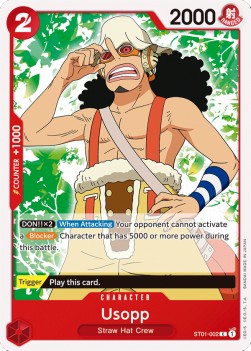 Usopp (ST01-002) (V.1) - Starter Deck: Straw Hat Crew (Common) [ST01-002]