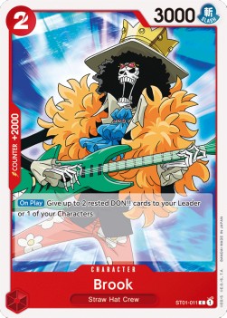 Brook (ST01-011) (V.1) - Starter Deck: Straw Hat Crew (Common) [ST01-011]