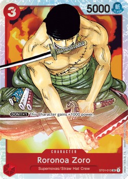 Roronoa Zoro (ST01-013) (V.1) - Starter Deck: Straw Hat Crew (Super Rare) [ST01-013]