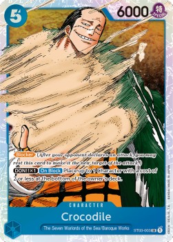 Crocodile (ST03-003) (V.1) - Starter Deck: The Seven Warlords of the Sea (Super Rare) [ST-03-003]
