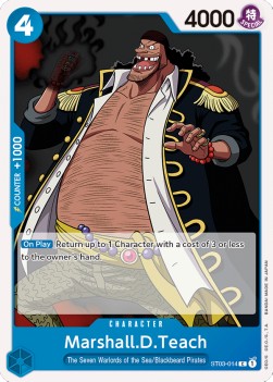 Marshall.D.Teach (ST03-014) (V.1) - Starter Deck: The Seven Warlords of the Sea (Common) [ST-03-014]