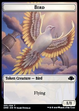 Bird Token (White 1/1) - Dominaria Remastered: Extras (Token) [XDMR-T 1]