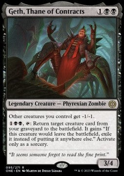 Geth, Thane of Contracts - Phyrexia: All Will Be One (Rare) [ONE-95]