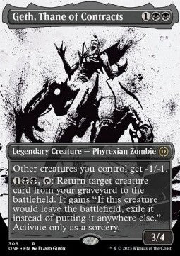 Geth, Thane of Contracts (V.1) - Phyrexia: All Will Be One: Extras (Rare) [XONE-306]