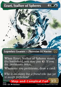 Ezuri, Stalker of Spheres (V.2)⁣ - Phyrexia: All Will Be One: Extras⁣ (Rare)⁣ [460]