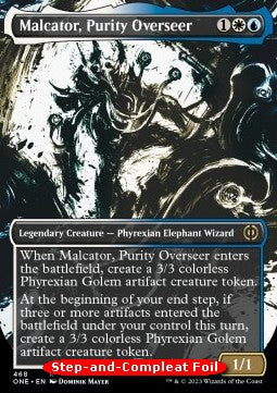 Malcator, Purity Overseer (V.2)⁣ - Phyrexia: All Will Be One: Extras⁣ (Rare)⁣ [468]