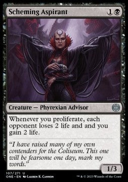 Scheming Aspirant - Phyrexia: All Will Be One (Uncommon) [ONE-107]