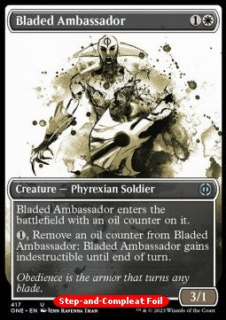 Bladed Ambassador (V.2) - Phyrexia: All Will Be One: Extras (Uncommon) [XONE-417]