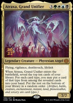 Atraxa, Grand Unifier (V.1) - Phyrexia: All Will Be One: Promos (Mythic) [PONE-196]