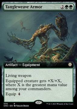 Tangleweave Armor - Commander: Phyrexia: All Will Be One: Extras (Rare) [XONC-36]