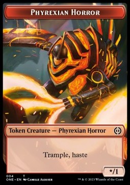 Phyrexian Horror Token (R */1) // Phyrexian Mite Token (A 1/1) - Phyrexia: All Will Be One: Extras (Token) [XONE-T 4/11]