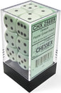 Chessex 6sided 16mm - Opaque: Pastel Green w/Black (12pcs)