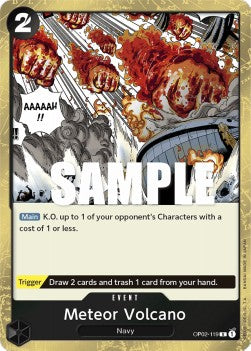 Meteor Volcano (OP02-119) - Paramount War (Rare) [OP02-119]