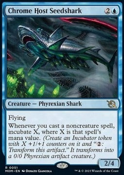 Chrome Host Seedshark⁣ - March of the Machine⁣ (Rare)⁣ [51]
