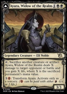 Ayara, Widow of the Realm // Ayara, Furnace Queen - March of the Machine: Extras (Rare) [XMOM-296]