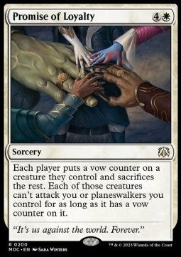 Promise of Loyalty - Commander: March of the Machine (Rare) [MOC-200]