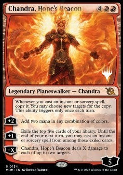 Chandra, Hope's Beacon (V.2)⁣ - March of the Machine: Promos⁣ (Mythic)⁣ [134]