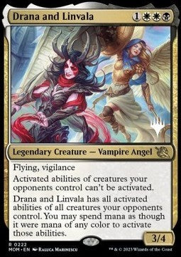 Drana and Linvala (V.2) - March of the Machine: Promos (Rare) [PMOM-222]