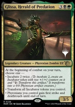 Glissa, Herald of Predation (V.2) - March of the Machine: Promos (Rare) [PMOM-226]