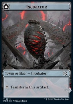 Incubator Token // Phyrexian Token (A 0/0) (V.1) - March of the Machine: Extras (Token) [XMOM-T16]