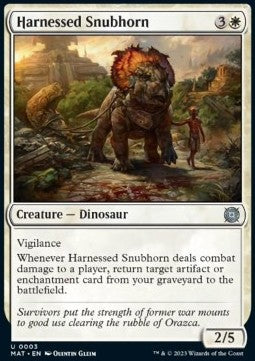 Harnessed Snubhorn - March of the Machine: The Aftermath (Uncommon) [MAT-3]