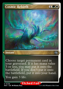 Cosmic Rebirth (V.2) - March of the Machine: The Aftermath: Extras (Uncommon) [XMAT-128]