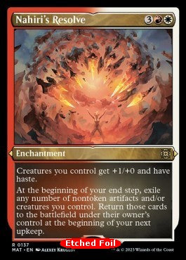 Nahiri's Resolve (V.2) - March of the Machine: The Aftermath: Extras (Rare) [XMAT-137]