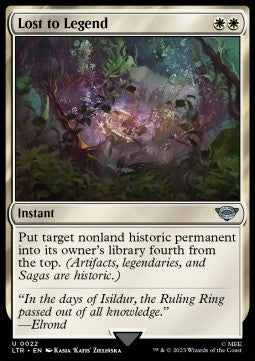 Lost to Legend - The Lord of the Rings: Tales of Middle-earth (Uncommon) [LTR-22]