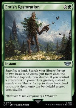 Entish Restoration - The Lord of the Rings: Tales of Middle-earth (Uncommon) [LTR-163]