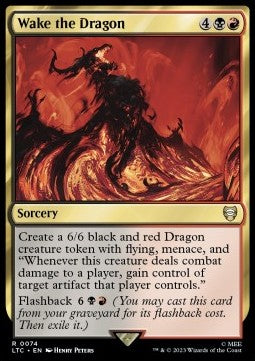 Wake the Dragon - Commander: The Lord of the Rings: Tales of Middle-earth (Rare) [LTC-74]