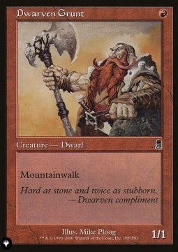 Dwarven Grunt⁣ - The List⁣ (Common)⁣ [185]