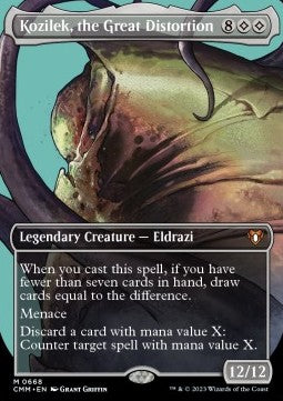 Kozilek, the Great Distortion (V.2) - Commander Masters: Extras (Mythic) [XCMM-668]
