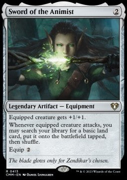 Sword of the Animist⁣ - Commander Masters⁣ (Rare)⁣ [413]