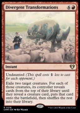 Divergent Transformations⁣ - Commander Masters⁣ (Rare)⁣ [216]