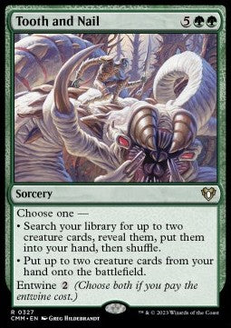 Tooth and Nail - Commander Masters (Rare) [CMM-327]