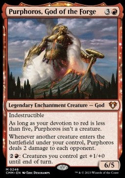 Purphoros, God of the Forge - Commander Masters (Mythic) [CMM-246]