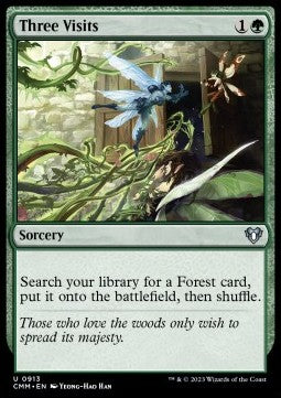 Three Visits - Commander Masters: Extras (Uncommon) [XCMM-913]