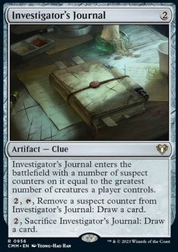 Investigator's Journal - Commander Masters: Extras (Rare) [XCMM-956]