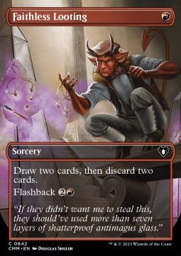 Faithless Looting - Commander Masters: Extras (Common) [XCMM-642]