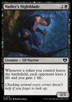 Nadier's Nightblade - Commander Masters (Common) [CMM-175]