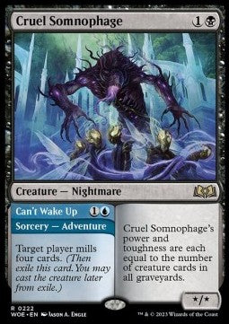 Cruel Somnophage // Can't Wake Up - Wilds of Eldraine (Rare) [WOE-222]