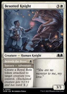 Besotted Knight // Betroth the Beast - Wilds of Eldraine (Common) [WOE-4]