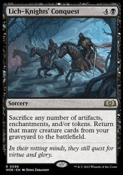 Lich-Knights' Conquest⁣ - Wilds of Eldraine⁣ (Rare)⁣ [96]