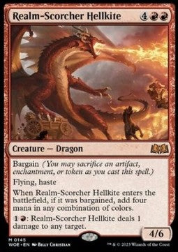 Realm-Scorcher Hellkite⁣ - Wilds of Eldraine⁣ (Mythic)⁣ [145]