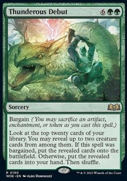 Thunderous Debut⁣ - Wilds of Eldraine⁣ (Rare)⁣ [190]