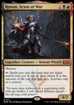 Rowan, Scion of War - Wilds of Eldraine (Mythic) [WOE-211]
