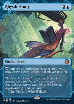 Rhystic Study (V.1) - Enchanting Tales (Mythic) [WOT-25]