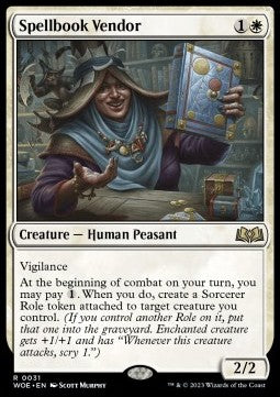 Spellbook Vendor⁣ - Wilds of Eldraine⁣ (Rare)⁣ [31]