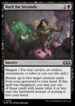 Back for Seconds - Wilds of Eldraine (Uncommon) [WOE-80]